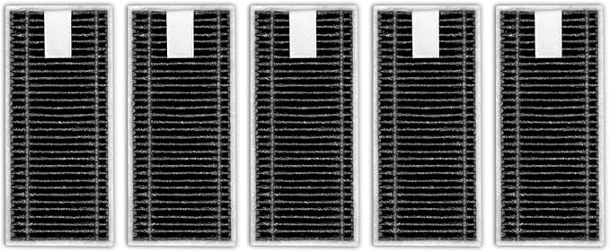 (5 Pack) X9 Pro Omni Replacement HEPA Filters Compatible with ECOVACS DEEBOT X9 Pro Omni/ X8 Pro Omni/ T80 Omni/ X11 OmniCyclone/ X11 Pro Omni Robot Vacuum, Filter Kit, Filters Accessories Kit