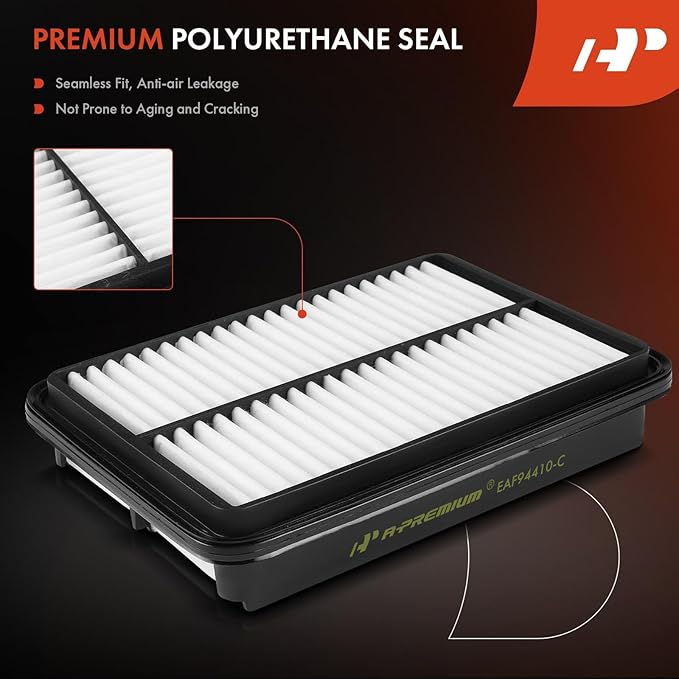 A-Premium Engine Air Filter Compatible with Hyundai Santa Fe 2001 2002 2003 2004 2005 2006, 2.4L 2.7L 3.5L