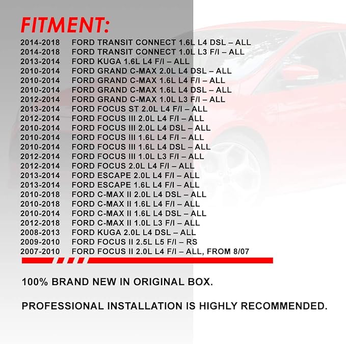 DNA Motoring AFPN-228-RD Clean Air Washable Drop In Panel Air Filter Enhance Engine Performance [Compatible with 13-19 Ford Escape / 07-18 Focus / 14-16 Transit Connect / 15-19 MKC ]