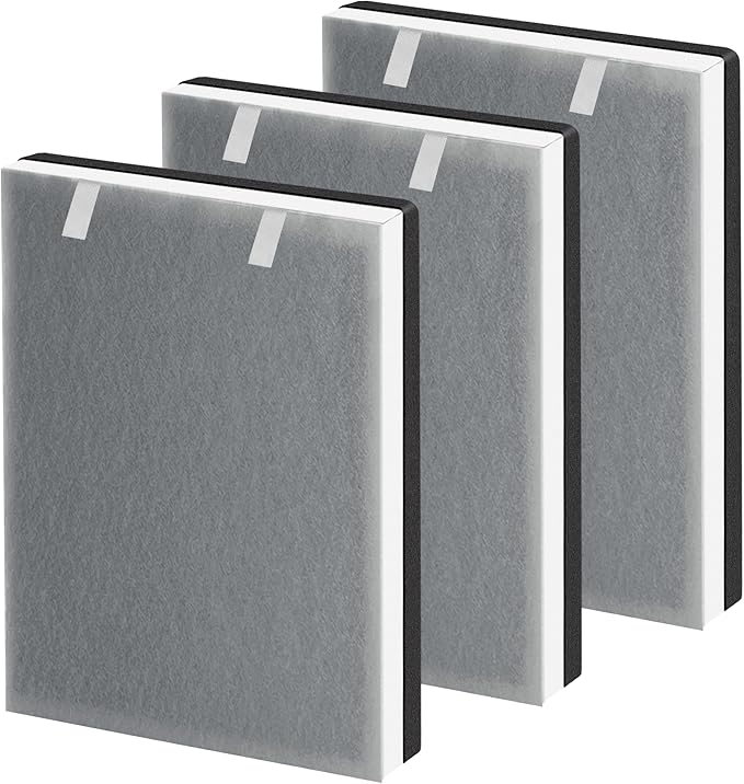 APPLIANCEMATES Vital 100 Replacement Filter for LEVOIT Vital 100 Air Purifier, 3-in-1 Filter and Activated Carbon Filter Set, Part # Vital 100-RF, 3 Pack