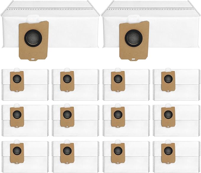 14Pcs Freo Z Ultra Replacement Dust Bags for Narwal Flow, Freo X10 Pro, Freo Z Ultra, Freo Z 10 Robot Vaclumn Cleaner Spare Parts Accessory, Disposable Vacuum Dust Bags for Narwal.