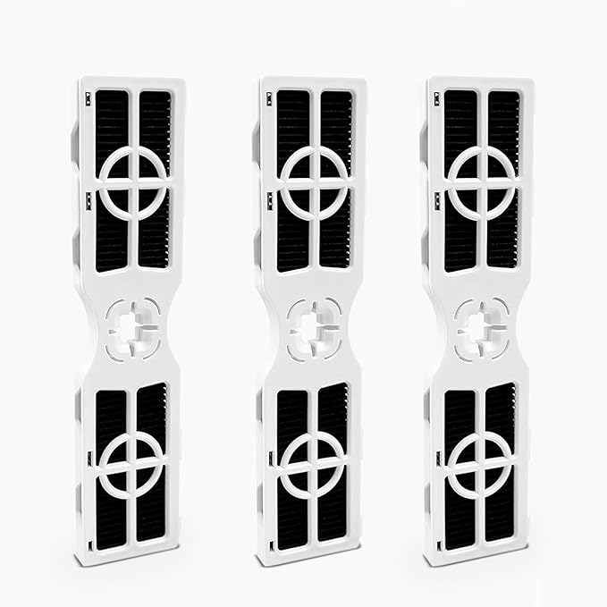 Pure Air AF-2 Air Filter Set Fits for Frigidaire Refrigerator FRFS282LAF FRFS2823AW FRFS2823AS GRMG2272BF PRFS2883AF Models