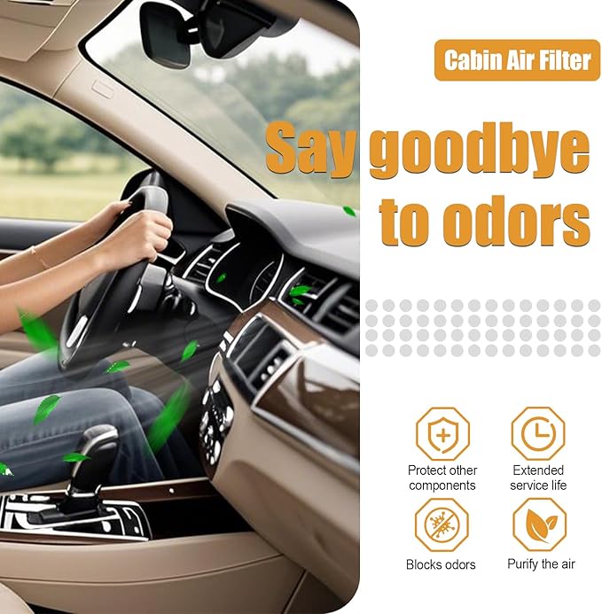 17220-64A-A00 80291-TF3-E01 Air & Cabin Filter Compatible with Honda Civic 1.5L 2022-2023