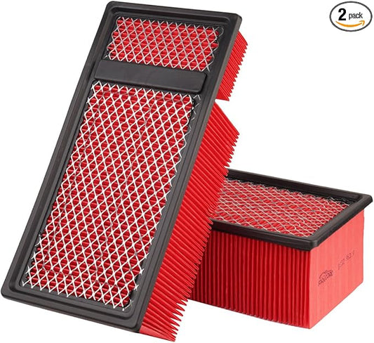 2-Pack Engine Air Filter Fits for Ford F-250 F-350 F-450 F-550 F650 F750 Coachmen Encore Air Filter Replacement BC3Z9601C, BC3Z-9601A Car Accessories
