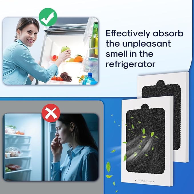EAFCBF Refrigerator Air Filter, Replacement for Pure Air Ultra EAFCBF, 24204780, PAULTRA, SCPUREAIR2PK, 242061001, 241754002, PS1993820, 7241754001, 3Pack