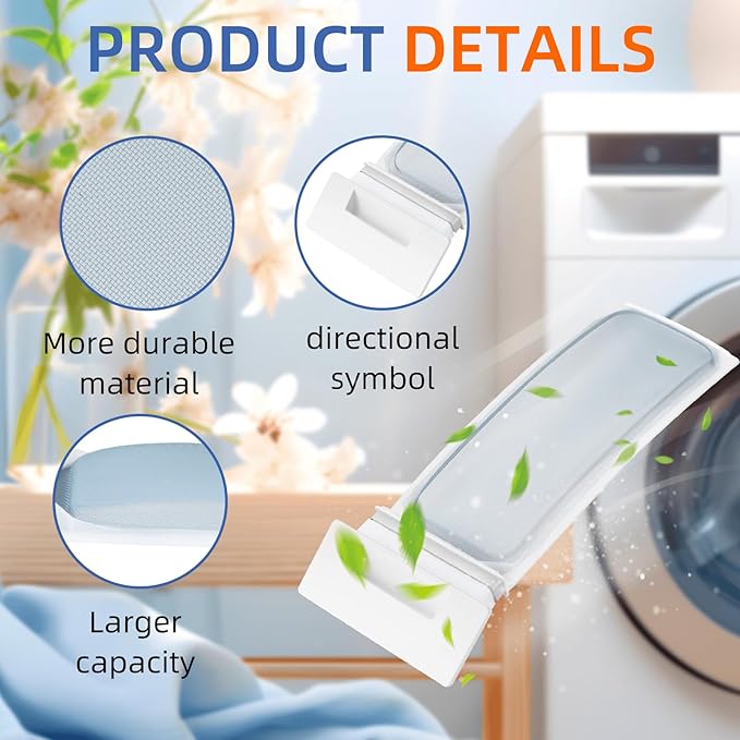 W10717210 W11607443 Dryer Lint Screen Filter White Replacement for Kenmore Maytag Whirlpool Dryer Lint Screen W11778253 W11522758 348846 348851 8558459 8557882 8559787