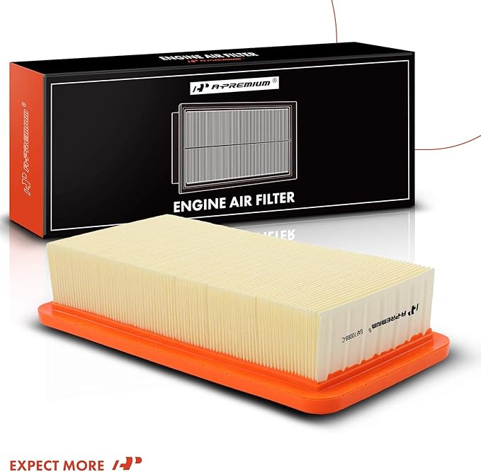 A-Premium Engine Air Filter Compatible with Hyundai Accent & Kia Rio, Rio5, 2006-2011, Flexible Panel, Replace# 281131G000