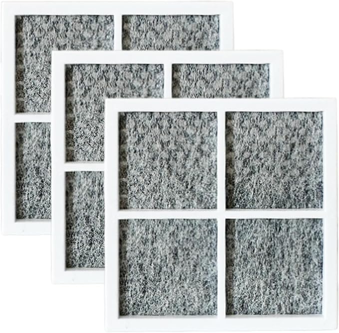 3 Pcs Refrigerator Air Filter Fits for LG LFXS26973S, LRFXC2406D, LFXS28596S, LRFXC2416S, LRMDS3006D Refrigerator Replacement Part