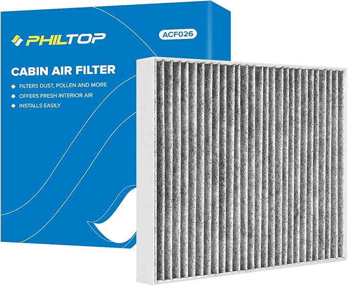 PHILTOP Cabin Air Filter w/Activated Carbon, Compatible with CF11176 Ford Explorer, Taurus, Police Interceptor Utility, Flex, Police Interceptor Sedan, Police Responder Hybrid