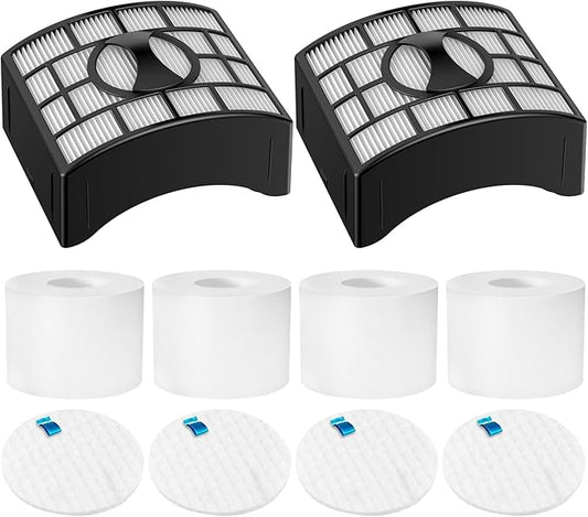 Colorfullife UV700 Vacuum Filter Replacement Kit for Shark DuoClean Speed Lift-away NV770, NV771, UV700, Repalce Part XFF600, XHF600