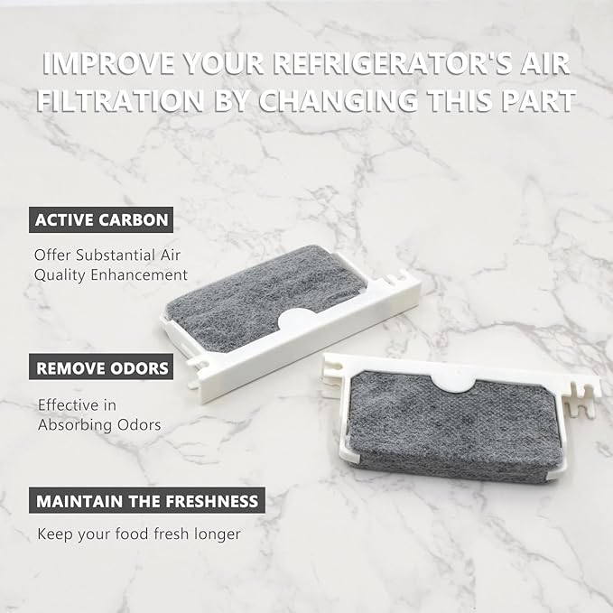 00636459 Refrigerator Carbon Odor Air Fresh Compatible with Bosch Refrigerator Fresh Protect Replacement Parts Replaces 604147, 607661, 615452 etc (1PC)