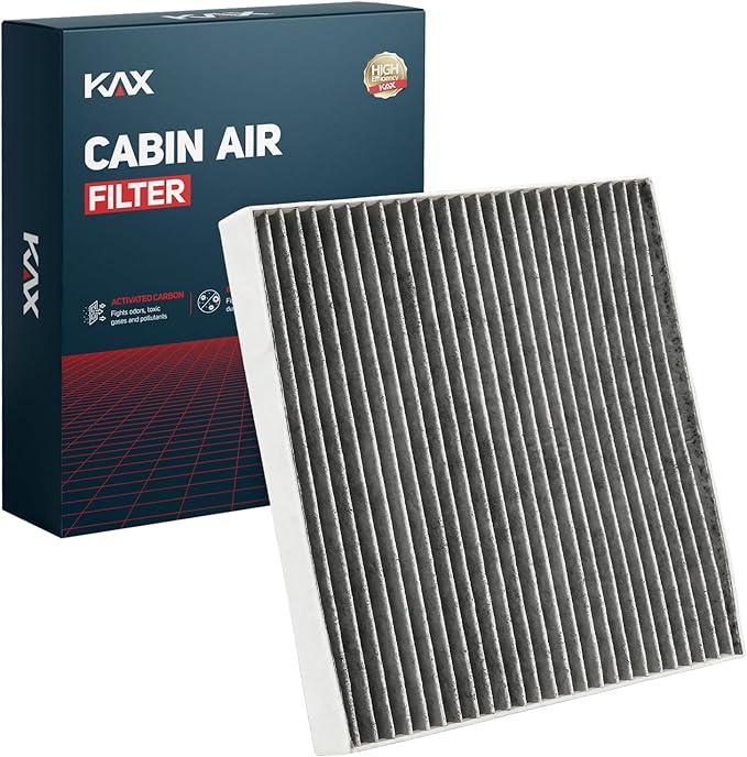 KAX Cabin Air Filter, CF12820 Replacement for Hyundai Elantra, Tucson, Sonata, Santa Fe, loniq 5 6, Kia Sportage, K4, K5, EV6 9, Niro, Sorento, Genesis GV60, Activated Carbon Cabin Air Filter