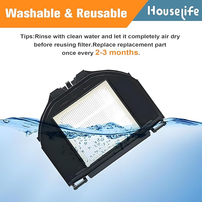 Replacement Parts Kit Compatible with Shark AV2310AE RV2310AE Matrix Robot Vacuum(Not for RV2300/RV2310), Includes 1 Main Brush Roller, 6 Side Brushes, 2 Dustbin Filters and 1 Cleaning Tool
