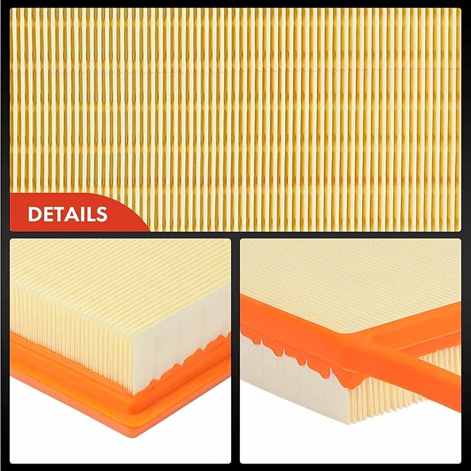 A-Premium Engine Air Filter Compatible with BMW 335i 07-11, 335i xDrive 09-11, 335is 11-13, 335xi 07-08, 535i 08-11, 535i xDrive 09-11, 535i GT 2010, 535xi 2008, 135i 08-10, Z4 09-16, 1 Series M