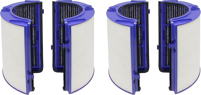 2 Premium Combi 360 Glass Filter Compatible with Dyson Pure Air Purifier Model PH01 PH02 PH03 PH3A PH04 TP06 HP06 TP07 HP07 TP7A TP09 HP09 TP10 HP10 HP4B. 970341-01 965432-01.