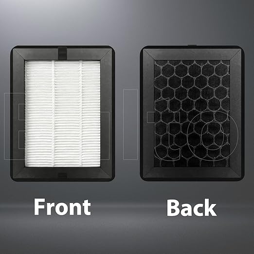 2Pcs HEPA 13 & Activated Carbon P2S Air Filter for Bambu Lab P2S External Exhaust Fan – 3D Printer P2S Filter Replacement, Dual-Layer Filtration for VOCs, UFP & Odor Control, Bamboo P2S Accessories
