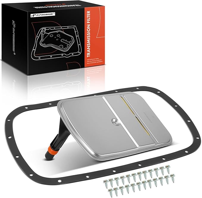 A-Premium Automatic Transmission Fluid Filter with Pan Gasket, Compatible with BMW 323i, 325i, 328i, 330i, 335i, 325Ci, 325xi, X5, 525i, 530i, X3, Z4, Z3 & Cadillac CTS, SRX, STS, XLR & Pontiac G8