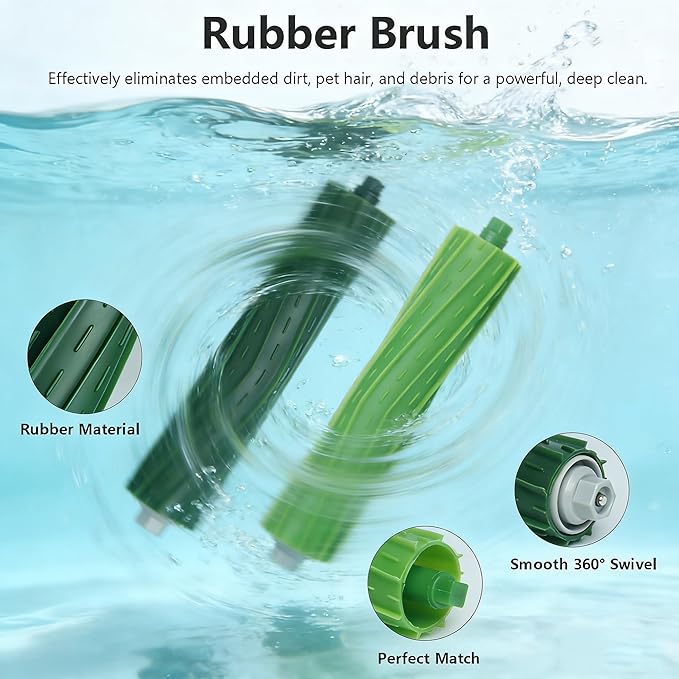 19 Replacement Part Accessories for iRobot Roomba Plus 504 Vac & max 705 vac Vacuum Cleaner, 4 Roller Brush 4 Hepa Filter 6 Dust Bags 6 Side Brush 1 Cleaning Brush