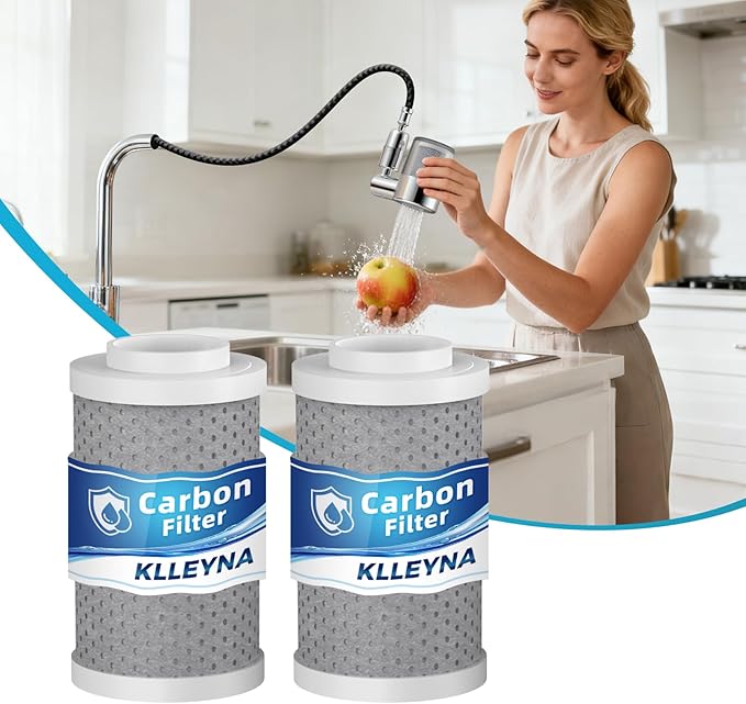 Carbon Fiber Filter Replacements for Klleyna Faucet Filter (B0FVSLCRNL) (2 PCS)