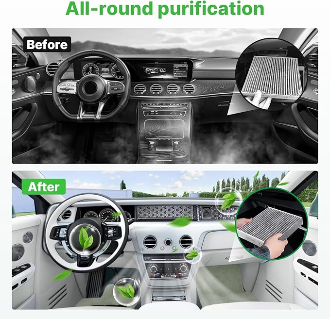 Engine+Cabin Air Filters Fit 2019-2026 Mazda 3, 2019-2026 CX-30 CX30, 2023-2026 CX-50 CX50 (CX-50 Not For Hybrid) AC Filter for Automotive Replacement Accessories BDTS61J6X PAH9-13-3A0A