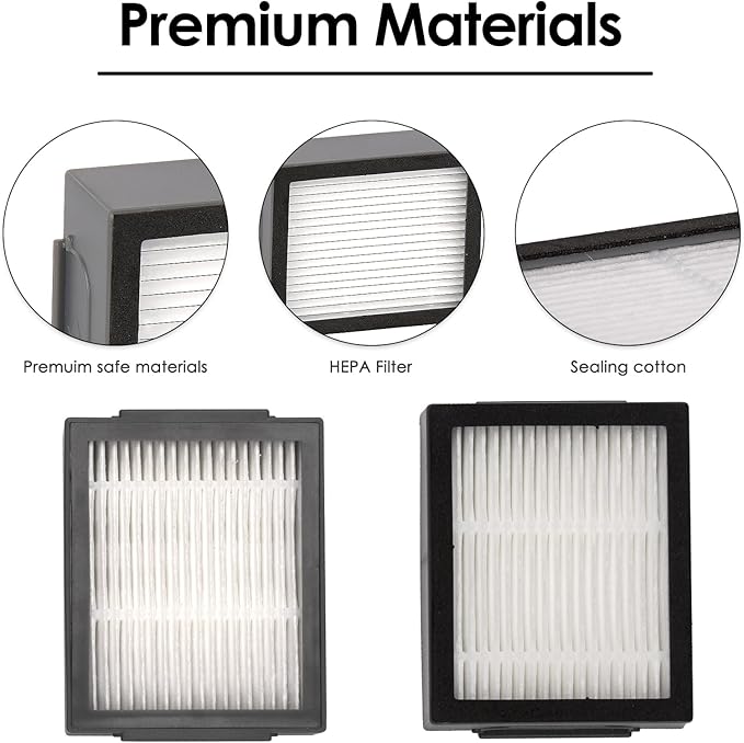 (14 Pack) Combo i5 Replacement Parts Compatible with iRobot Roomba Combo i5, Combo i5+, Combo j5, Combo j5+ Robot Vacuum Cleaner, 2 Roller Brushes, 6 HEPA Filters, 6 Side Brushes