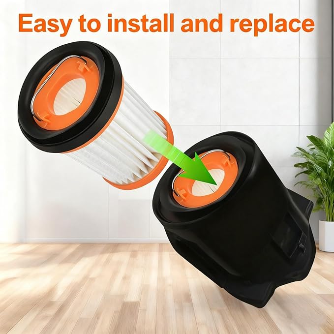 WV201 Wandvac Filter Replacement for Shark ION W1 S87 Cordless Handheld Vacuum WV200, WV201, WV205, WV220, WV221, WV250, WV251, UV200CCO. Part # XHFWV200 Perfect for for Pet Hair, Dirt, Dust