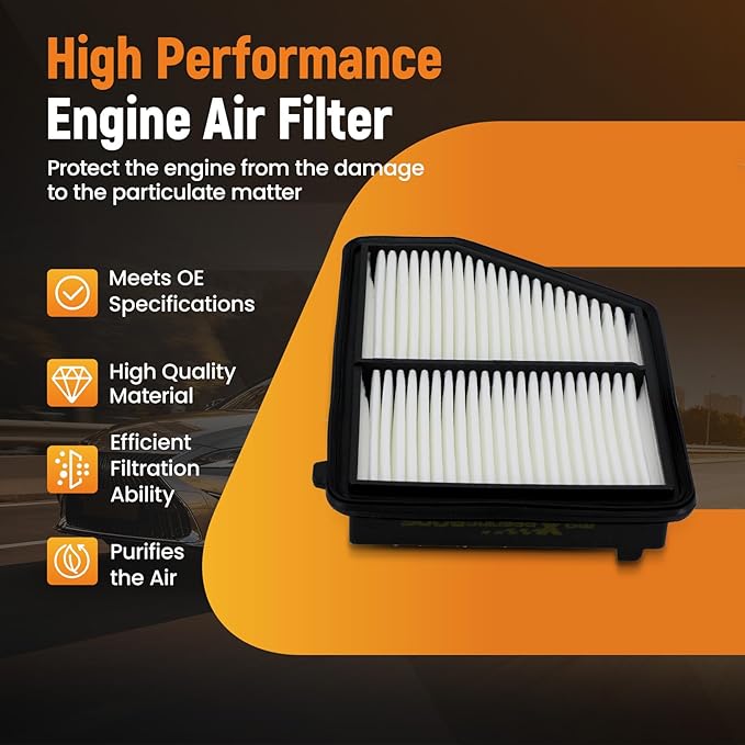 maXpeedingrods CA12051 Engine Air Filter Compatible with Honda Civic L4 2.0L Naturally Aspirated 2016-2023, HR-V L4 2.0L Naturally Aspirated Only 2023, Replacement for 17220-5BA-A00