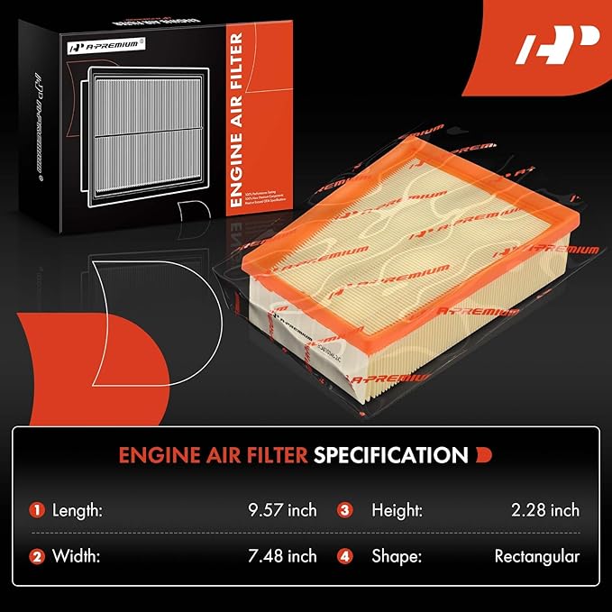 A-Premium 2-PC Engine & Cabin Air Filter with Activated Carbon Compatible with Nissan Sentra 2007-2012 2.0L