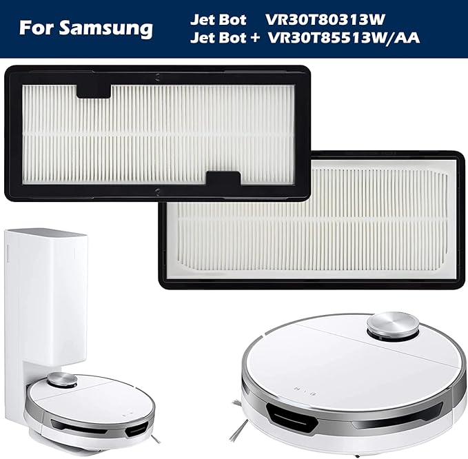 Goodsby 2 Pack Replacement Washable HEPA Filters for Samsung Jet Bot VR30T80313W Jet Bot + VR30T85513W/AA Robot Vacuum Cleaners