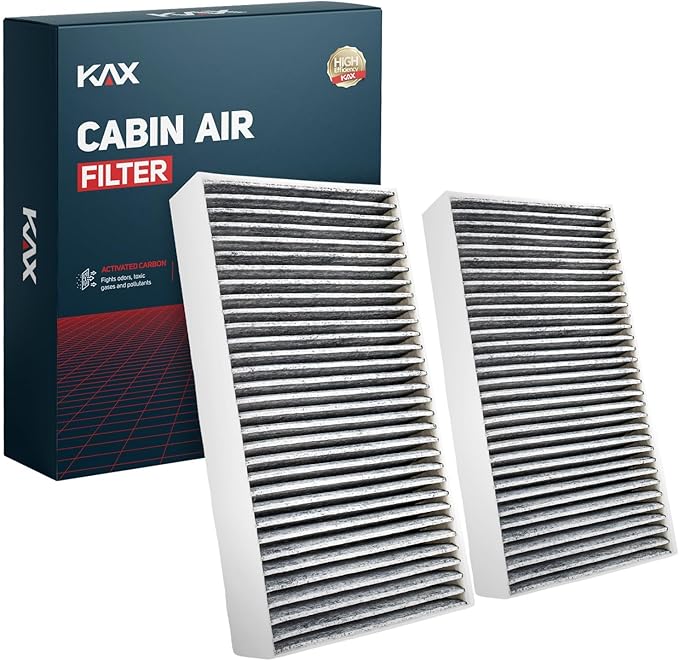 KAX Cabin Air Filter with Activated Carbon, CF10828 Replacement for Mercedes-Benz GL450, R63 AMG, R500, R350, R320, ML63 AMG, ML550, ML500, ML450, ML350, ML320, Passenger Compartment Air Filter