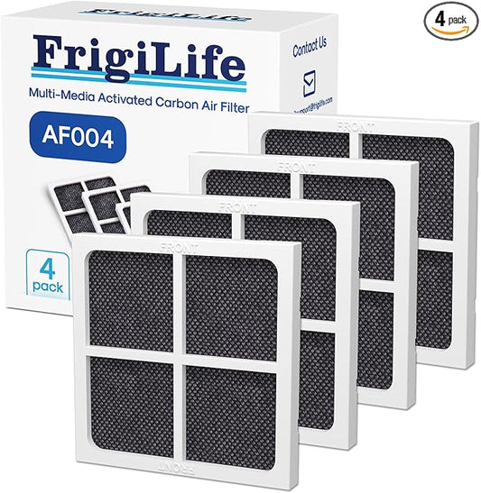 AF004 Replacement for LG LT120F Refrigerator Air Filter, Compatible with Kenmore Elite 469918, ADQ73214402, ADQ73214403, ADQ73214404, 4PACK
