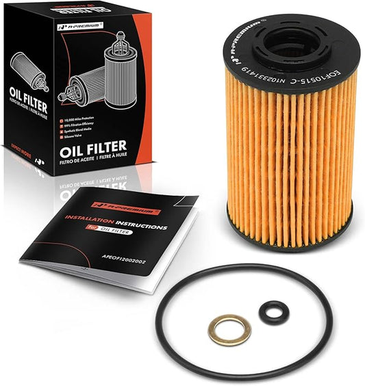 A-Premium 10K Miles Protection Oil Filter Compatible with Hyundai Sonata 2009-2010, Santa Fe 2009, Genesis, Genesis Coupe, Azera, Veracruz, Equus & Kia Sorento, Sedona, Borrego, Amanti, K900