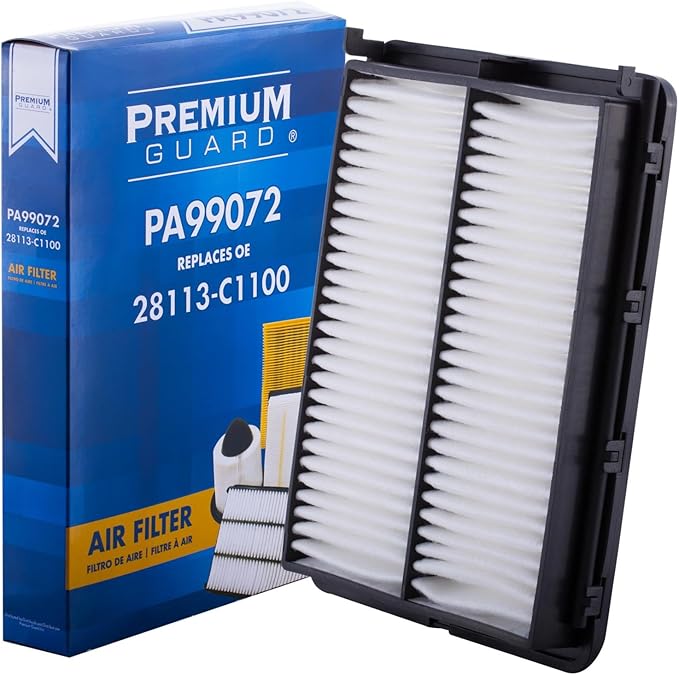 PG Engine Air Filter PA99072 | Fits 2016-2019 Hyundai Sonata Hybrid, 2015-2019 Hyundai Sonata 2.4L Gas, 2017-2020 Kia Optima Hybrid, 2016-2020 Kia Optima 2.4L Gas