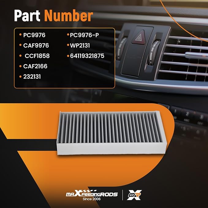 maXpeedingrods PC9976 2-Pack Cabin Air Filter for BMW X1, X2, X3, X4, 228iGran Coupe, 228ixDrive Gran Coupe, for MINI Convertible Cooper