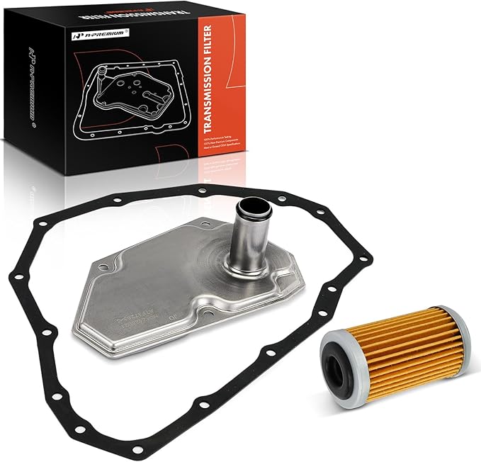 A-Premium Automatic Transmission Fluid Filter with Pan Gasket, Compatible with Nissan Sentra 2013-2019, Versa 2017-2018, Replaces 317263JX0A, 317283XX0B