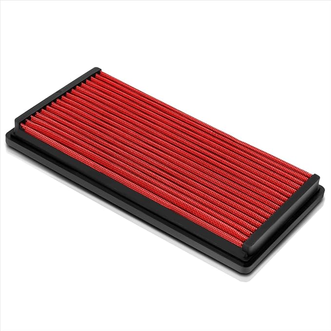 Red Reusable Washable High Flow Drop-in Air Filter Compatible with 95-05 Chevy Blazer 4.3L V6