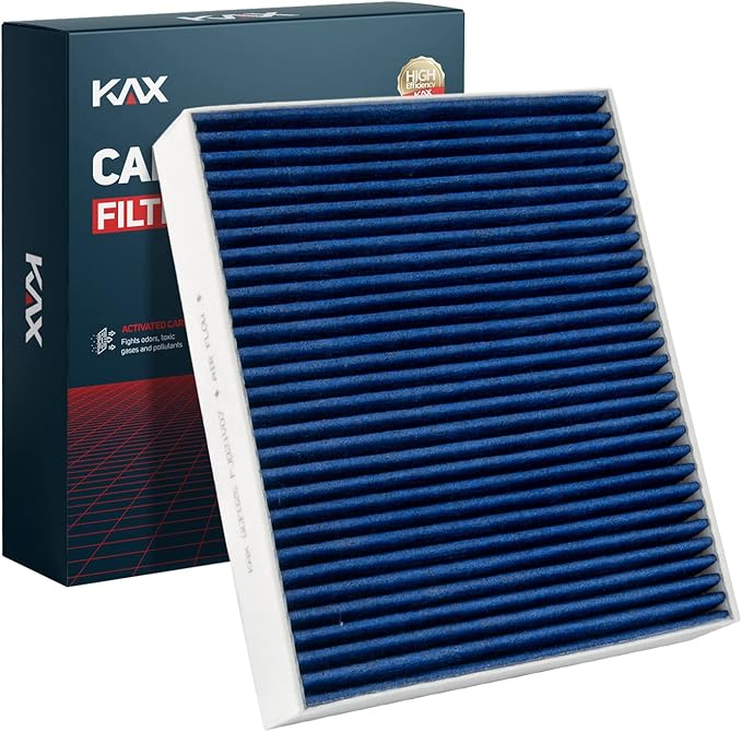 KAX Premium Cabin Air Filter with Dual Active Carbon, CF10775 Replacement for Chevrolet Cruze, Trax, Lacrosse, Malibu, Sonic, Allure, Cascada, Encore, Regal, Verano, ELR, SRX, Orlando, Spark, Wrangler