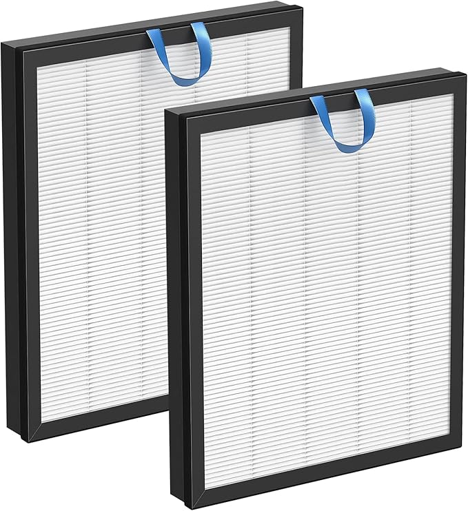 2 Pack Vital 200S Replacement Filter Set, H13 True HEPA Filter with High-Efficiency Activated Carbon, Compatible with LEVOIT Vital 200S & 200S-P Air Purifier, 200S-RF, LRF-V201-WUS, White
