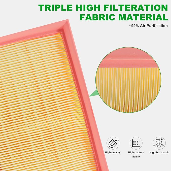 Comb Engine Cabin Air Filter for Nissan Pathfinder 2020 2019 2018 2017 2016 2015 2014 2013