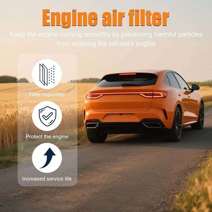Engine Air Filter Replacement A2730940204 Compatible with Mercedes-Benz E350/C300/ML350/C240/GLK350/GL450/S550/E320/S430/C230 Select Models and More,Engine Air Filter for Car(2 PACK)