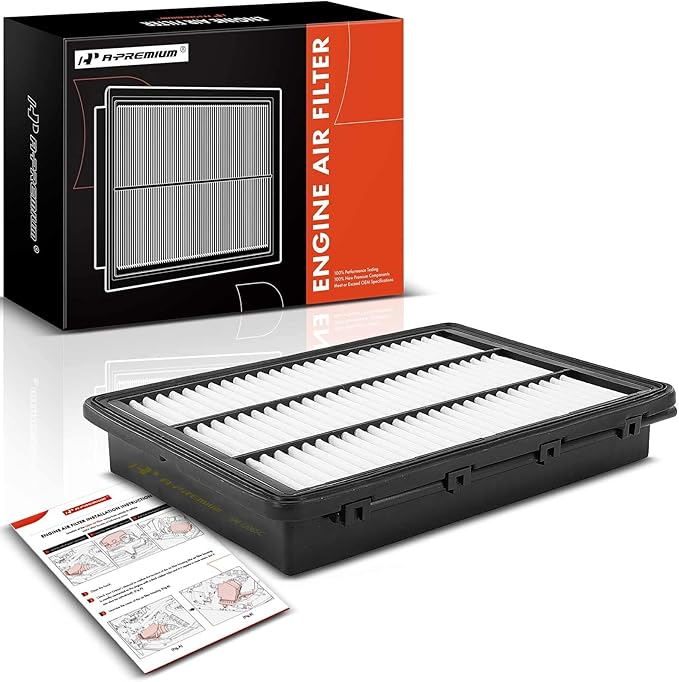A-Premium Engine Air Filter Compatible with Hyundai & & Kia Models - Tucson 2016-2021, Sportage 2017-2022 - 1.6L 2.0L 2.4L - Rigid Panel Air Filter