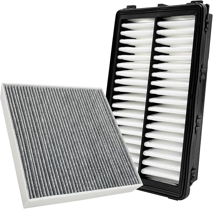 JOJOMARK Cabin and Engine Air Filter Set Fits for 2021-25 K5, 2023-25 Sportage, 2021-25 Sorento, 2022-25 Santa Cruz, 2020-25 Sonata, 2021-25 Santa Fe, 2022-25 Tucson, 97133-L0000, 28113-L1000
