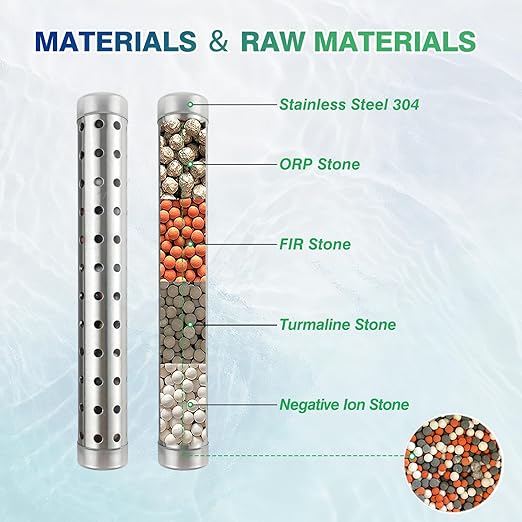 5Pcs Hydrogen Stick, Alkaline Water Stick PH Alkalizer Ionizer Portable Hydrogen Mineral Purifier Stainless Steel Minerals Wand Water Purifier Filter