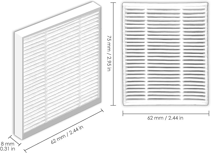 (12 Pack) Roomba 104, Q011 Q0120 Q0520 Replacement HEPA Filter for iRobot Combo Essential Robot Vacuum and Mop Y0140 Y0112 Y0110, Roomba 105 Combo Robot Vacuum Cleaners, Replacement Parts Filters