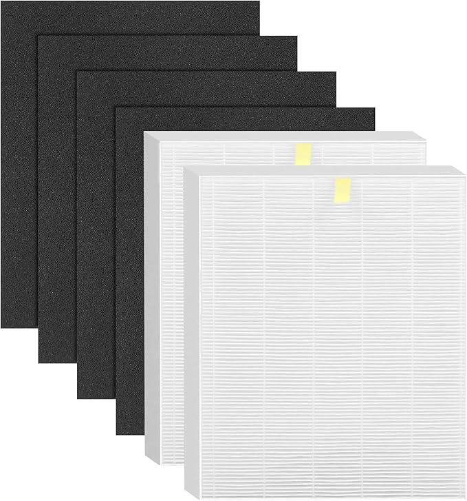 C545 Replacement Filter Compatible with winix C545, Part Number 1712-0096-00 and 2522-0058-00, 2 True Filter + 4 Activated Carbon Filters