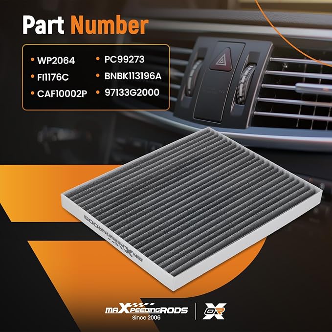 maXpeedingrods WP2064 Cabin Air Filter for Hyundai Ioniq 1.6L 2017-2022, for Kia Niro 1.6L 2017-2022, Replacement for CAF10002P, PC99273, 97133G2000