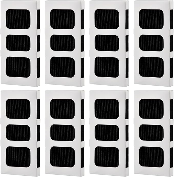 8 Pack Refrigerator Air Filter Replacement for PAULTRA2, Compatible with Frigi-daire Pure Air Ultra 2, Pure Airs Ultra ii & Electro-lux FRIDGIDARE Model 242047805, 5303918847, EAP12364179