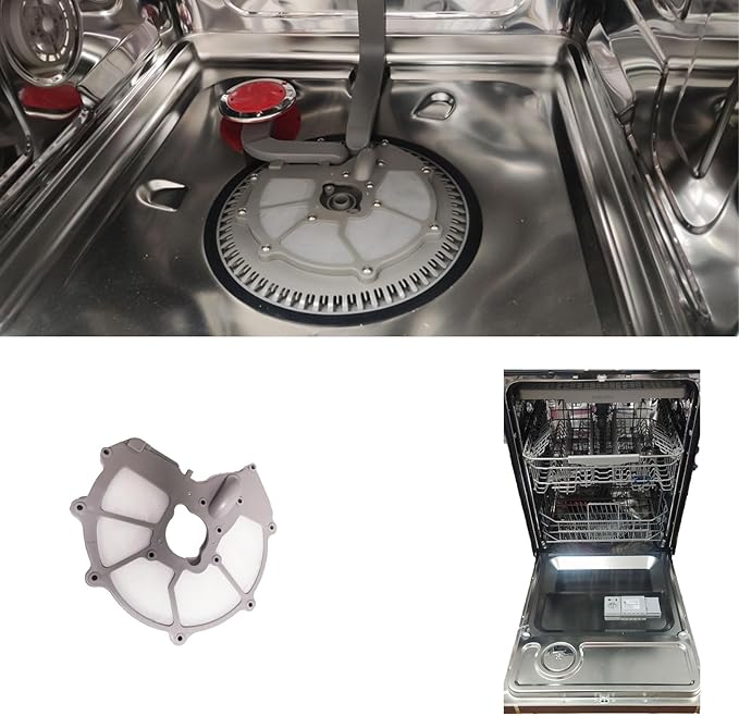 【Upgraded】 DD81-01635A For Samsung Dishwasher Mesh Filter Sump Filter (Hump Version) - Compatible With Samsung Dishwasher DW80R5061/DW80R5060 Series