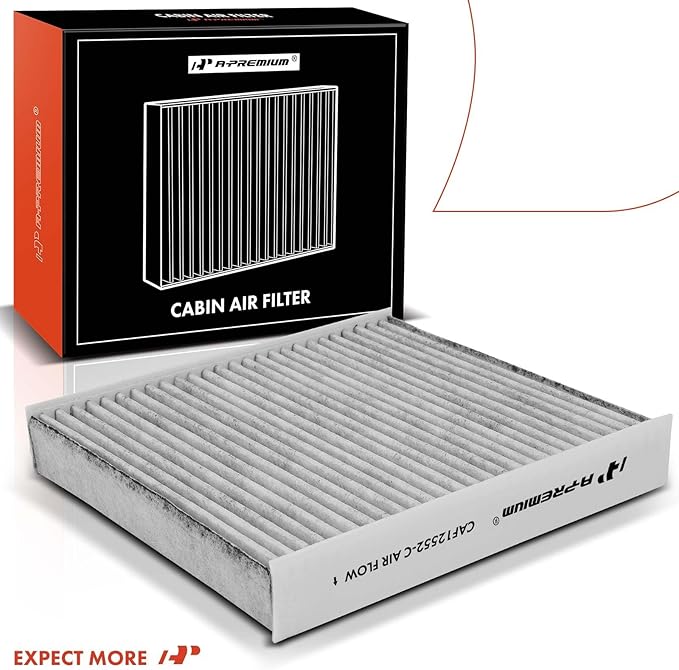 A-Premium Cabin Air Filter with Activated Carbon Compatible with Nissan Altima 2019-2023 & Infiniti QX60 2022-2023, QX50 2019-2023, QX55 2022-2023, Replace# 272776CA1A, 272775NA1A