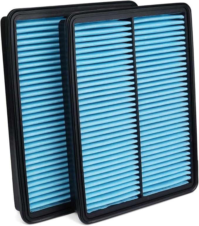 Cartist 2-PC Engine Air Filter Fits for 2012-18 Hyundai Santa Fe, 2013-16 Santa Fe Sport, 2013-19 Santa Fe XL, 2014-15 Kia Sorento (Not for Hyundai Santafe sport)